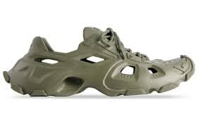Balenciaga HD Lace Up Cut Out Sneakers 'Olive Green' 702421W3CES3500