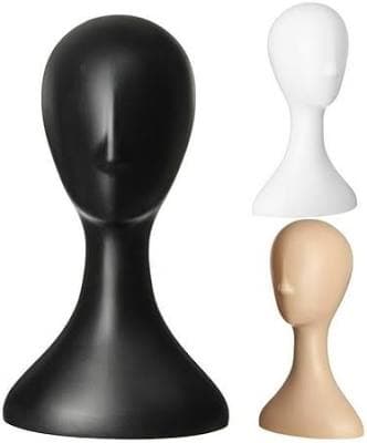 Ludlz Professional Plastic Mannequin Head