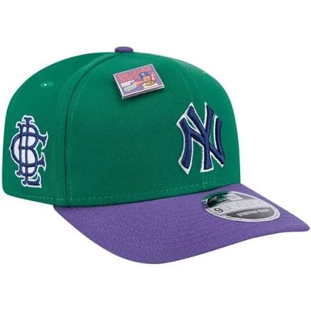 Men's New Era Green/Purple York Yankees 2024 Big League Chew Flavor Pack 9SEVENTY Adjustable Hat