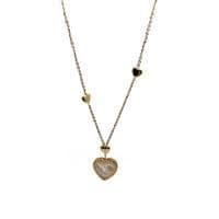 Heart & MP Chain in 14K Gold for Women, Adjustable at 17 and 19 Inches – Shop Italics