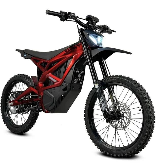 SRPNT X3 13,000W 72V Suspension Integrated Battery Electric Dirt Bike Diablo Red