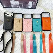 Luxury Leather Crossbody Card Holder Wallet Phone Case For IPhone 17 16 & Samsung Galaxy S25 S24 Note 20 Ultra Golden Chain Design Lens Protection Back Cover From Fonegears, $13.3 | DHgate.Com