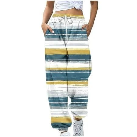 Women's Casual Baggy Wide Leg Sweatpants with Pockets