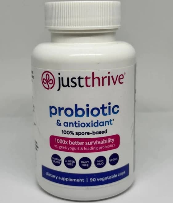 Just Thrive Probiotic & Antioxidant – Spore-based Daily Gut & Immune