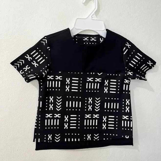 African Print Kaftan Shirt