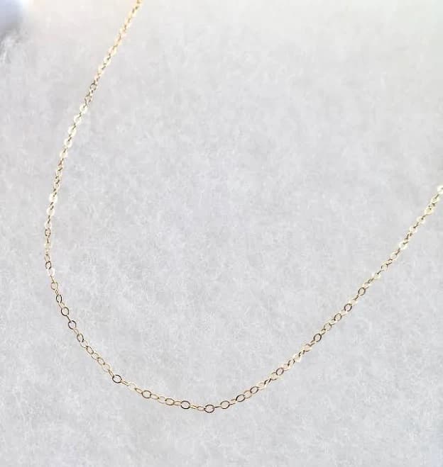Dainty Simple Short Thin Chain Necklace