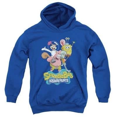 SpongeBob Boys' Group Shot Hooded Sweatshirt