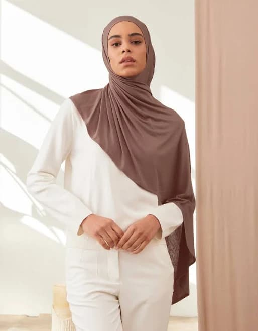 Instant Premium Jersey Hijabs - Cocoa Brown