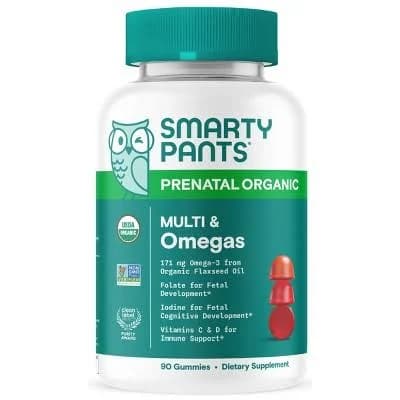 SmartyPants Organic Prenatal Formula Multivitamin Gummies