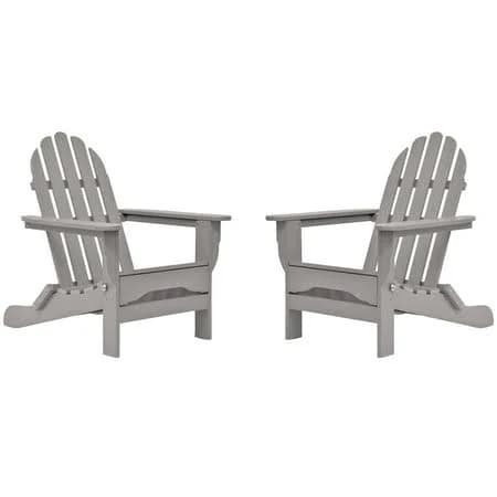 durogreen Raleigh Set of 2 Outdoor Folding Adirondack Chairs