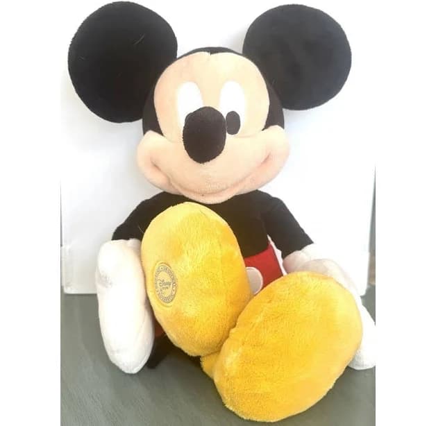 Disney Toys | Disney Store Mickey Mouse Plush 17” Classic Stuffed Animal Soft Toy Red Shorts | Color: Red/White/Yellow | Size: Os | Opalemeraldco's