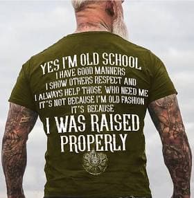 Yes I 'M Old School Men's 3D Shirt Men's Graphic 3D