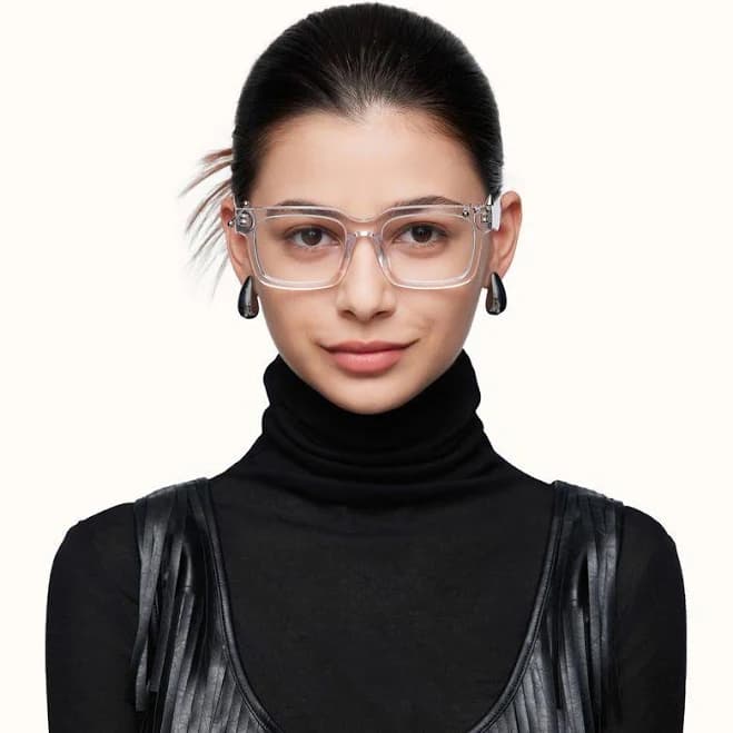 Vooglam Rectangle Transparent Eyeglasses