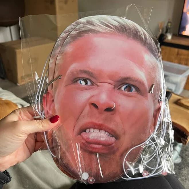 3/6pcs Custom Photo Face Masks Personalised Funny Head paper Face mask Birthday Bachelorette Party