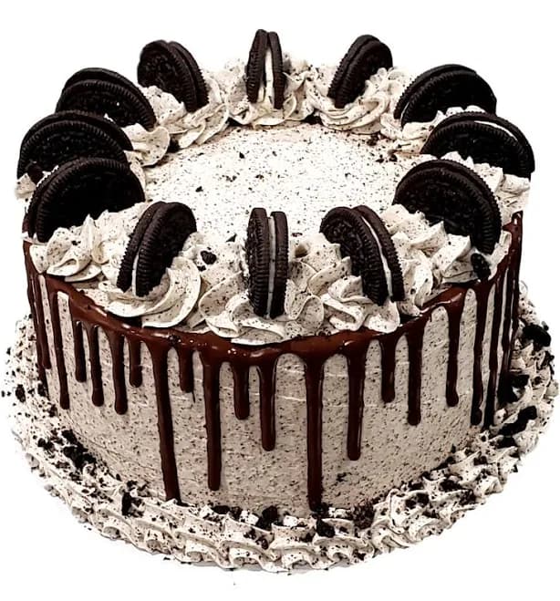 Cookies and Cream Cake Vanilla & Chocolate Cake
