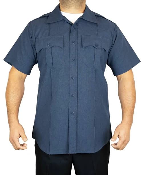 First Class Men's Polyester Short Sleeve Uniform Shirt