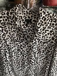 Talbots Button Up Long Sleeve Animal Print Collared Shirt Blouse Top Small S EUC | eBay