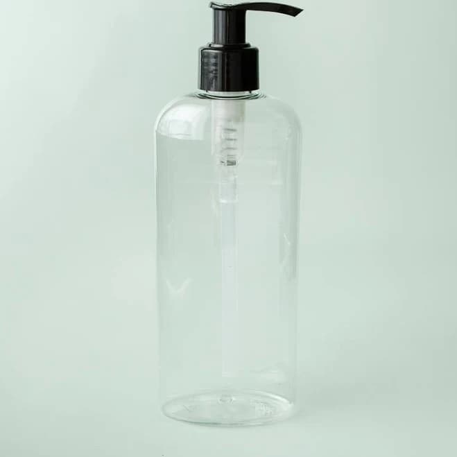 8 oz Clear Bottle with White Pump Top