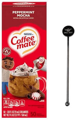Coffee Mate Peppermint Mocha Liquid Coffee Creamer Singles