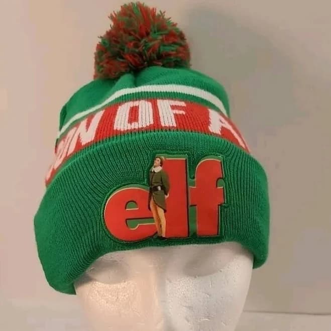 ELF Men's Son of A Nutcracker Knit Beanie with Pom