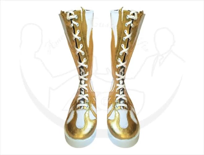 Custom Wrestling Leather Boots with Front Laces