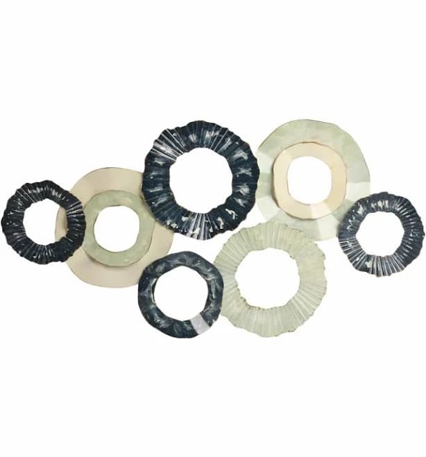 Sagebrook Home 39" Open Cut Out Discs Metal Wall Decor