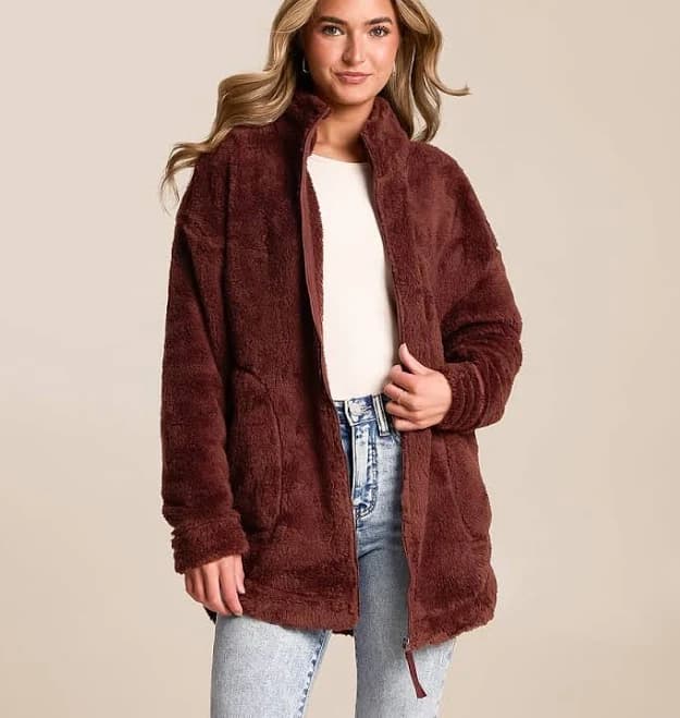 Liv Outdoor Women's Leila Sherpa Fleece Insulated Jacket