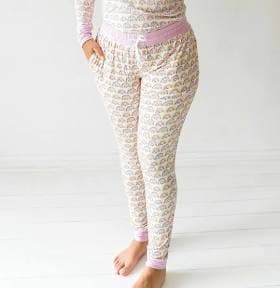 Little Sleepies Women's Pastel Rainbows Pajama Pants