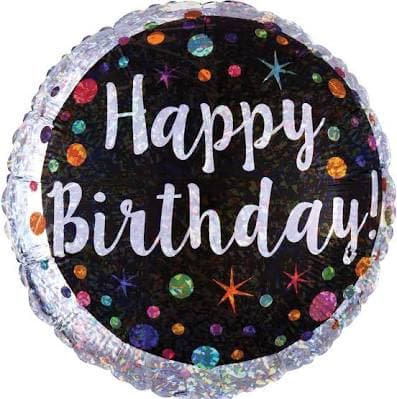 Colorful Polka Dot Birthday Foil Balloon