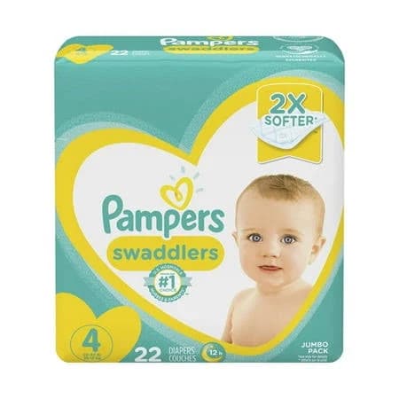 Pampers Pampers Swaddlers Diapers Size 4 (Pack of 20), Size: 22