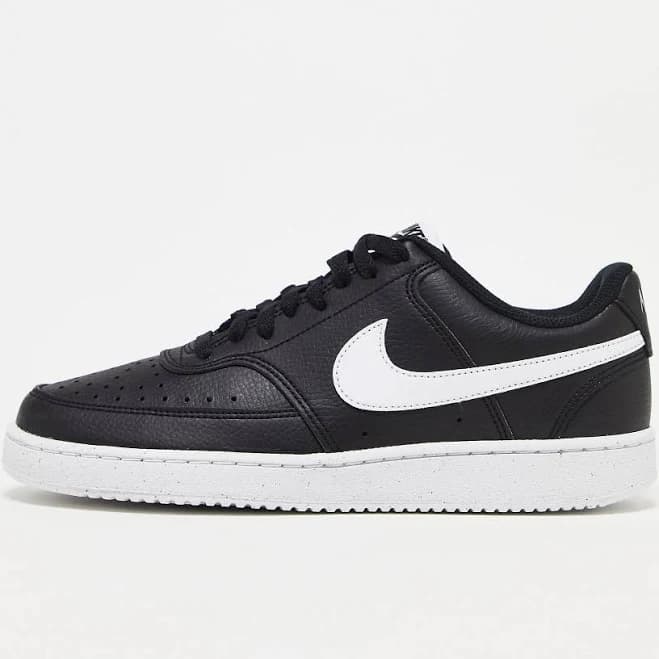 Nike Court Vision Low Next sneakers in black and white