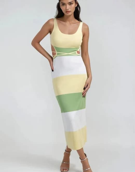 TOBI Zenia Cutout Bodycon Midi Dress