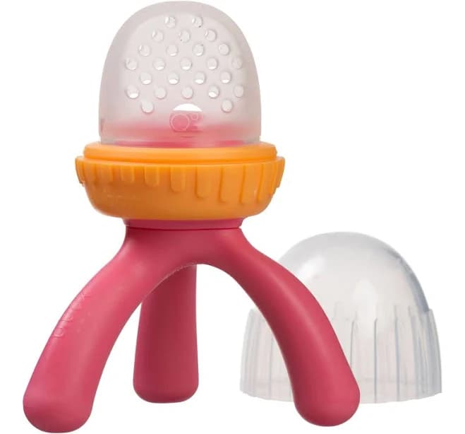 b.box Silicone Fresh Food Feeder Strawberry Shake