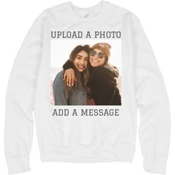 Gildan Personalized Photo Crewneck Sweatshirt