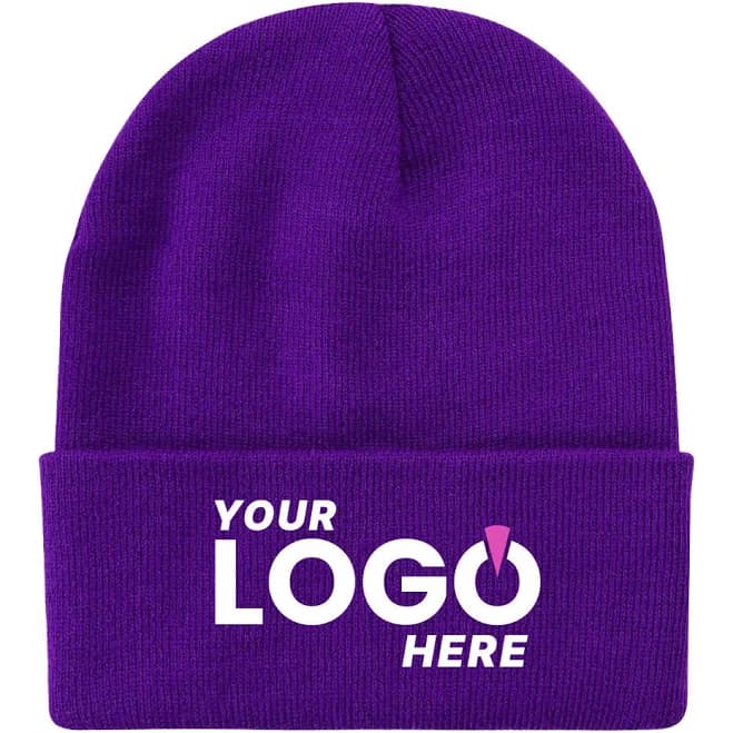 Custom Embroidered Long Knit Beanie