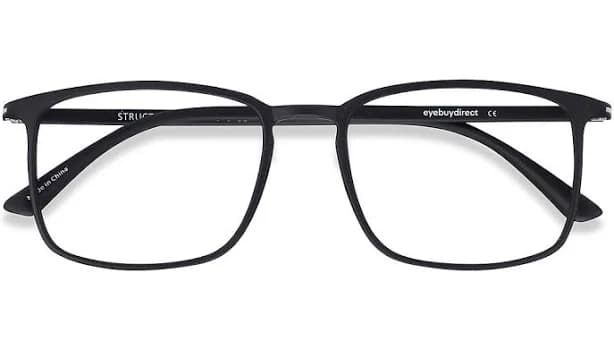 Online Black Rectangle Full-Rim Eyeglasses