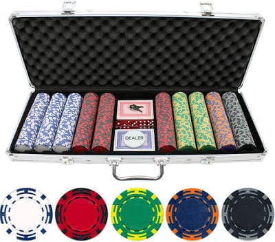 Versa Games Z Striped Poker Chips Set