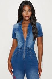 Von Dutch Originals Denim Jumpsuit - Dark Wash | Fashion Nova