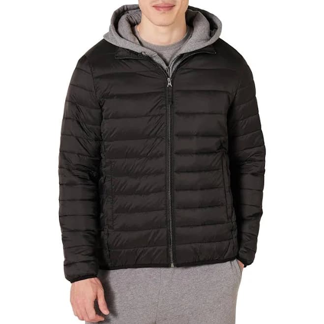 Amazon Essentials Men's Packable Water-Resistant Puffer Jacket