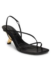 Shop SIMKHAI - Shadow 75MM Leather Slingback Sandals | Saks Fifth Avenue Bahrain