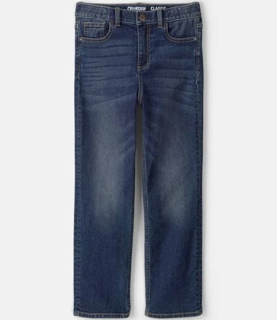 Kid Dark Wash Relaxed-Fit Classic Jeans