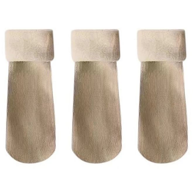 3-Pair Soft Ribbed Crew Socks Set with Stretch Comfort Fabric and Everyday Cozy Wear Giftable Pack