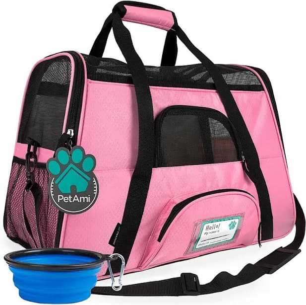 PetAmi Premium Airline Approved Soft-Sided Pet Travel Carrier