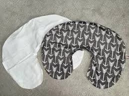 NEW Set Of 2 - White / White & Grey Arrow replacement Boppy nursing pillow cover