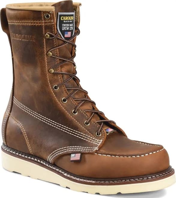 Carolina Men's Amp USA 8" Moc Toe Work Boot