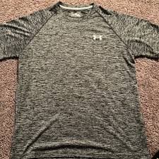 Under Armour | Shirts | Under Armour Two Toned Grey Shirt | Poshmark