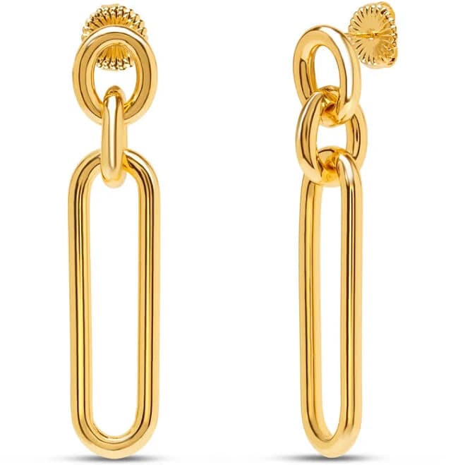 Martha Stewart Elegant Gold Dangle Earrings, 2 Inches