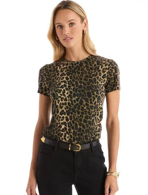 The Noli Shop Women's Amaya Suede T-Shirt