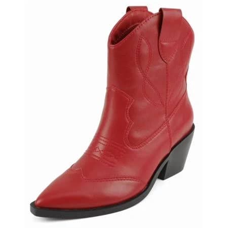 Soda Women's Western Ankle Boots