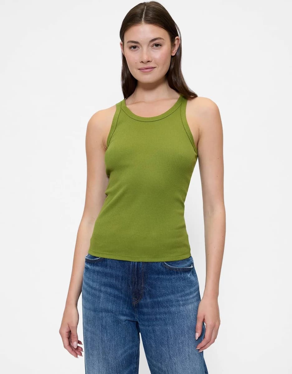 Gap Women's Ribbed Scoopneck Tank Top